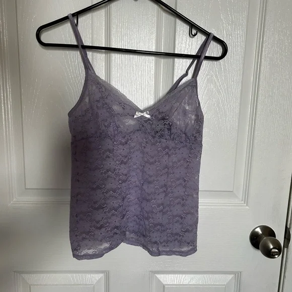 Apt. 9 lingerie top, purple, S - Picture 2 of 4